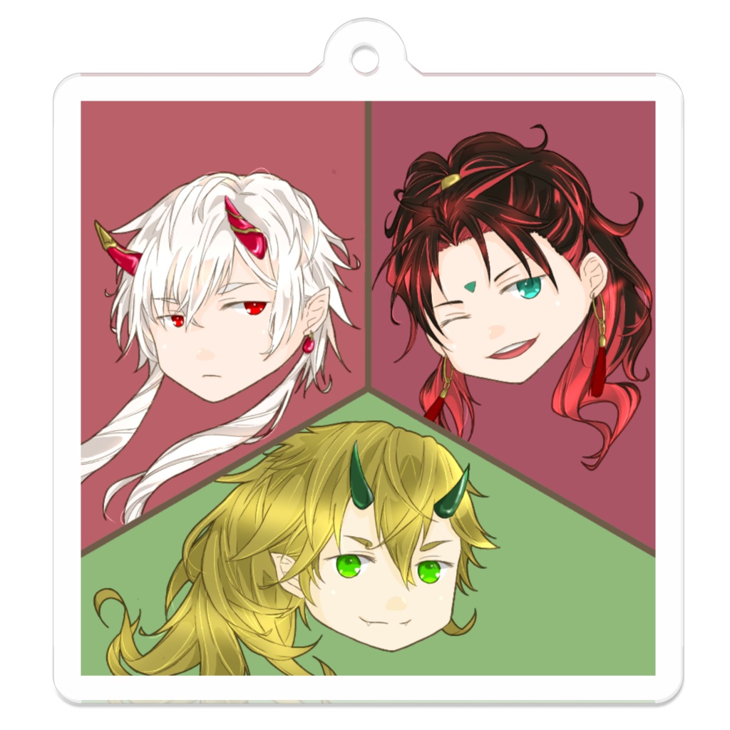 奈落アクキー(酒呑童子・スクナビコナ・茨木童子ver.)