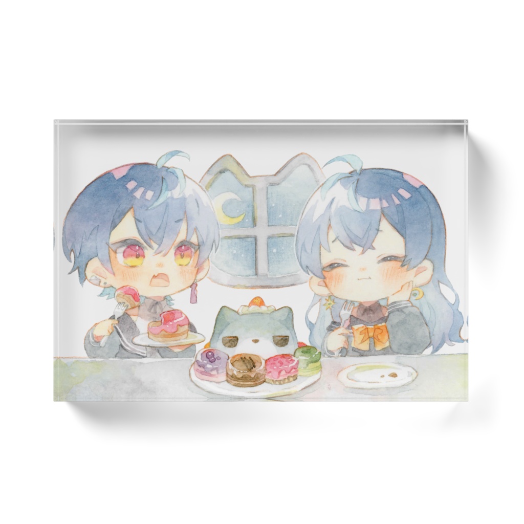 3周年おめでとうアクリルブロック