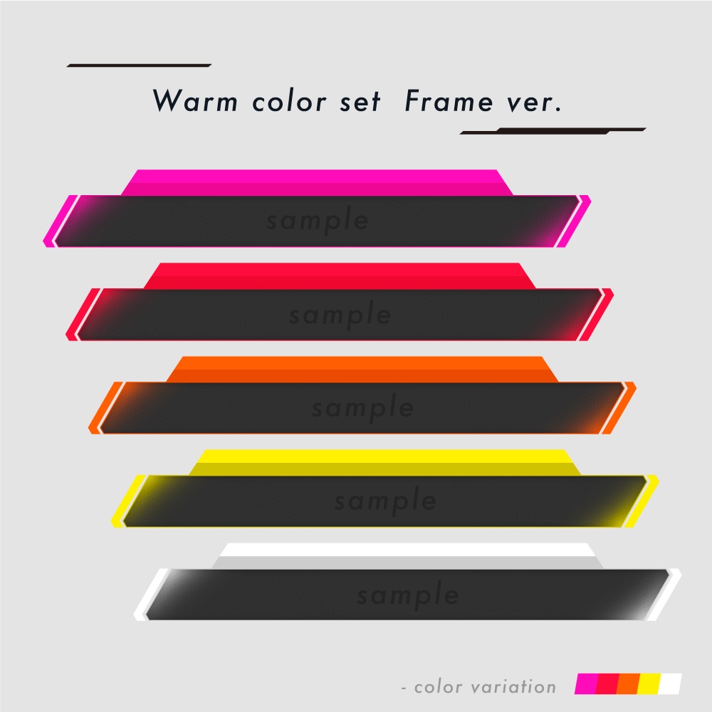 【Vtuberさん用素材】FPS用オーバーレイ フレーム素材