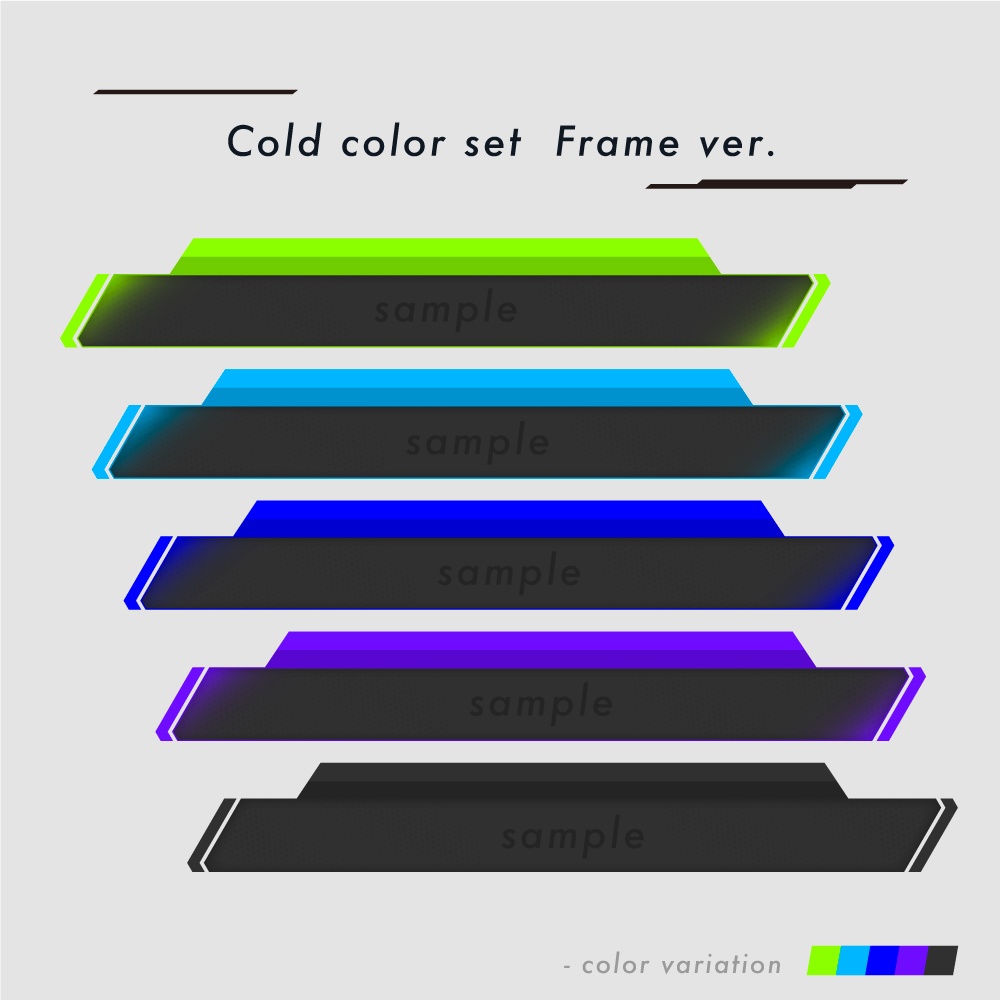 【Vtuberさん用素材】FPS用オーバーレイ フレーム素材