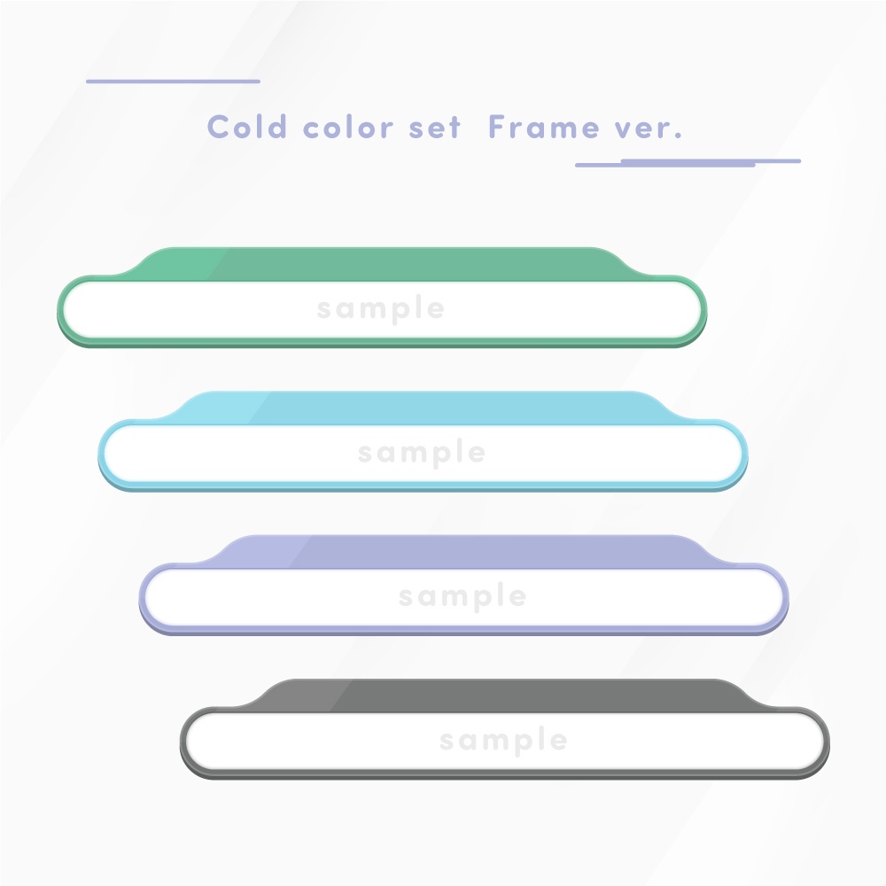 【Vtuberさん向け素材】かわいい!FPS用オーバーレイ フレーム素材