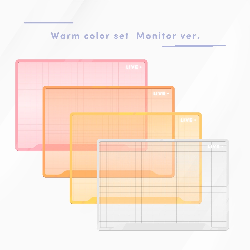 【Vtuberさん向け素材】かわいい!FPS用オーバーレイ フレーム素材