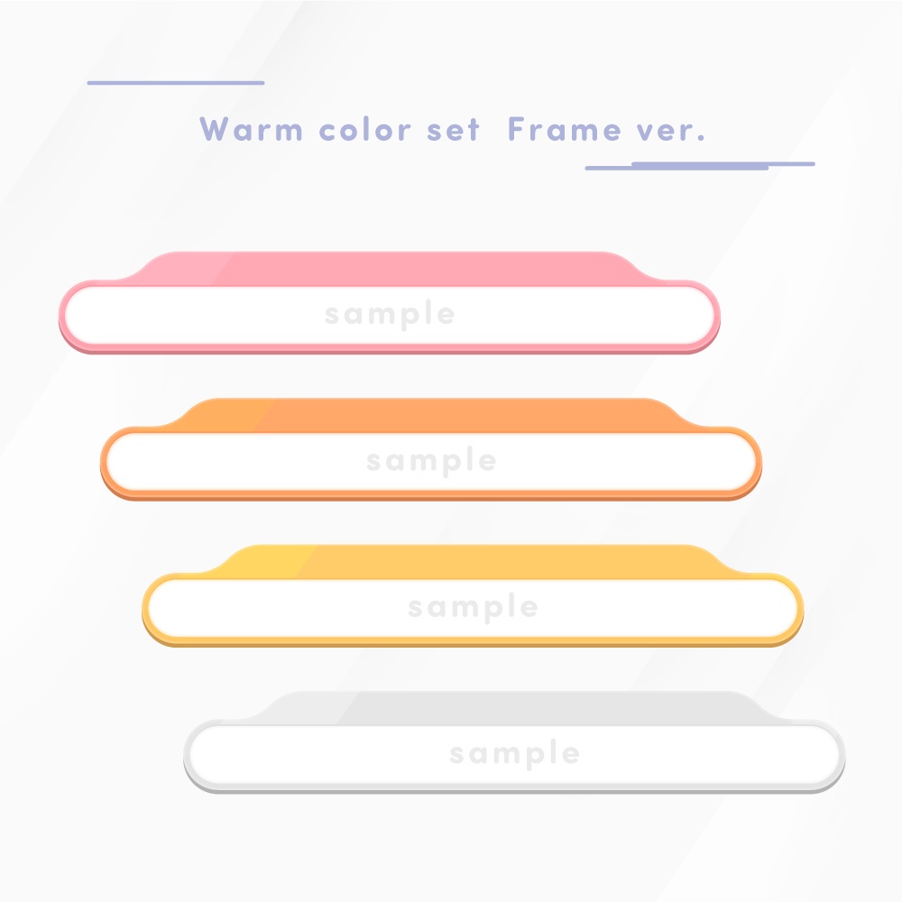 【Vtuberさん向け素材】かわいい!FPS用オーバーレイ フレーム素材