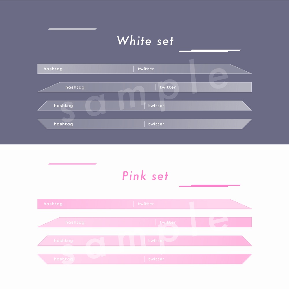 【Vtuberさん用素材】画面が大きく使える ゲーム用パーツ素材