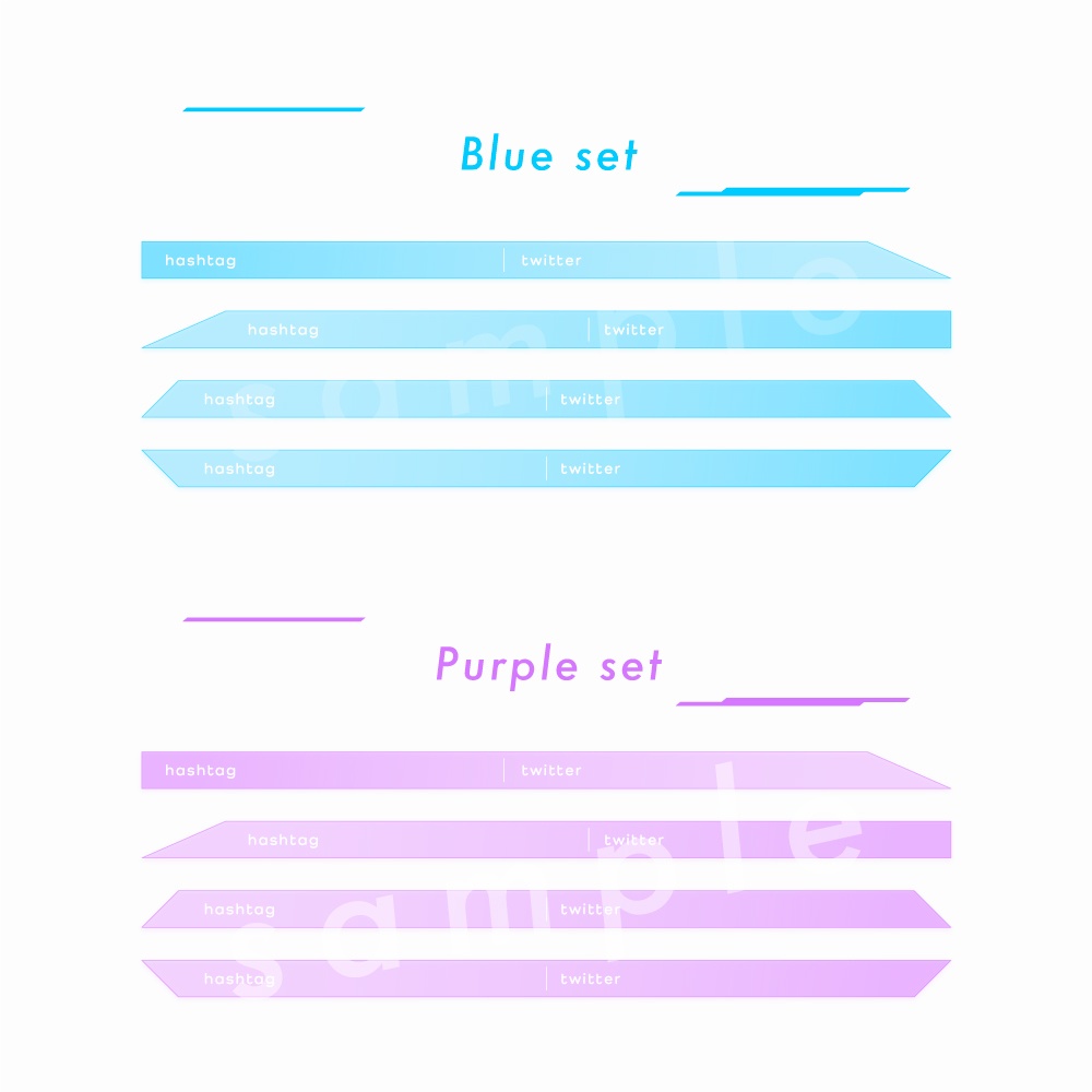 【Vtuberさん用素材】画面が大きく使える ゲーム用パーツ素材