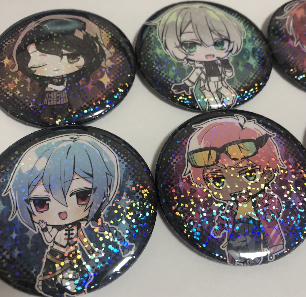 カクテルマン(仮)ホログラム缶バッジ