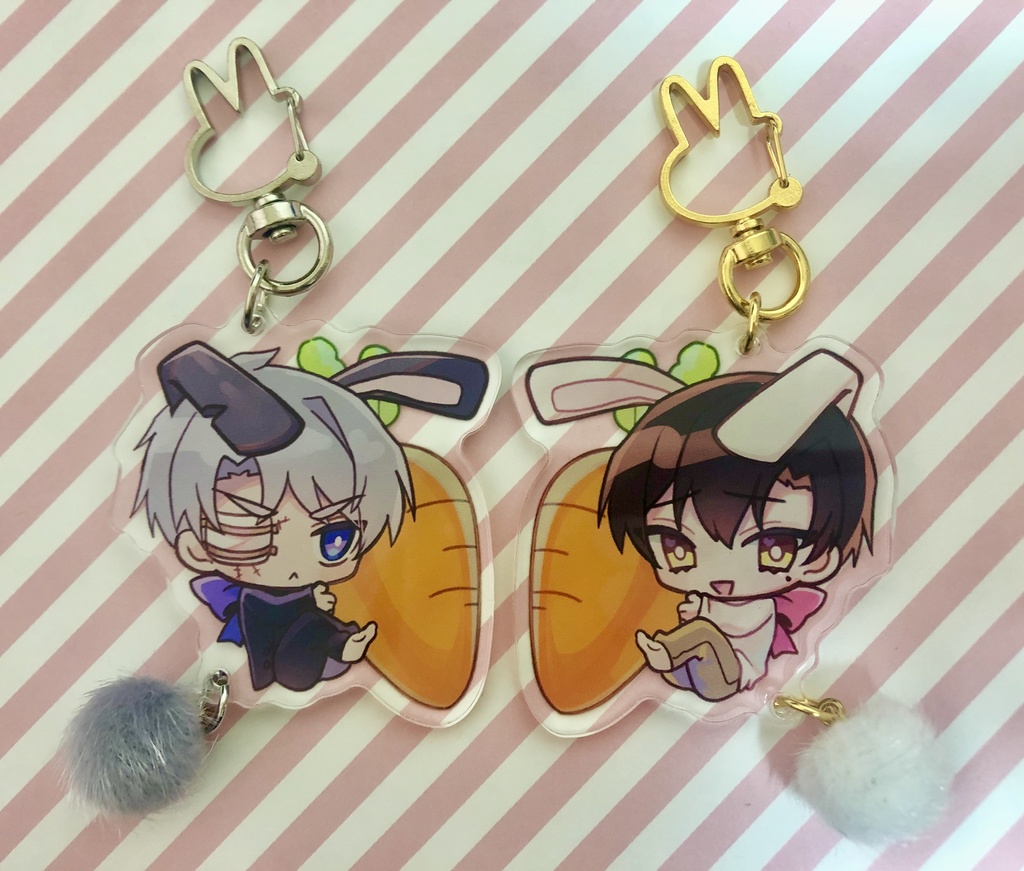 【黎明のユースティティア】ジェ神ペアうさぎアクキー