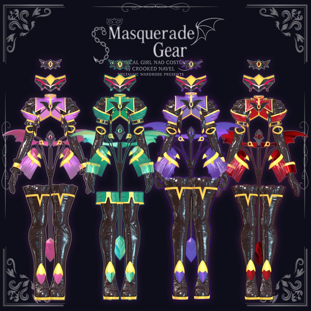 ［３Ｄモデル衣装］MELTALLIC Masquerade Gear（メルトリック マスカレード ギア） 缩略图 8