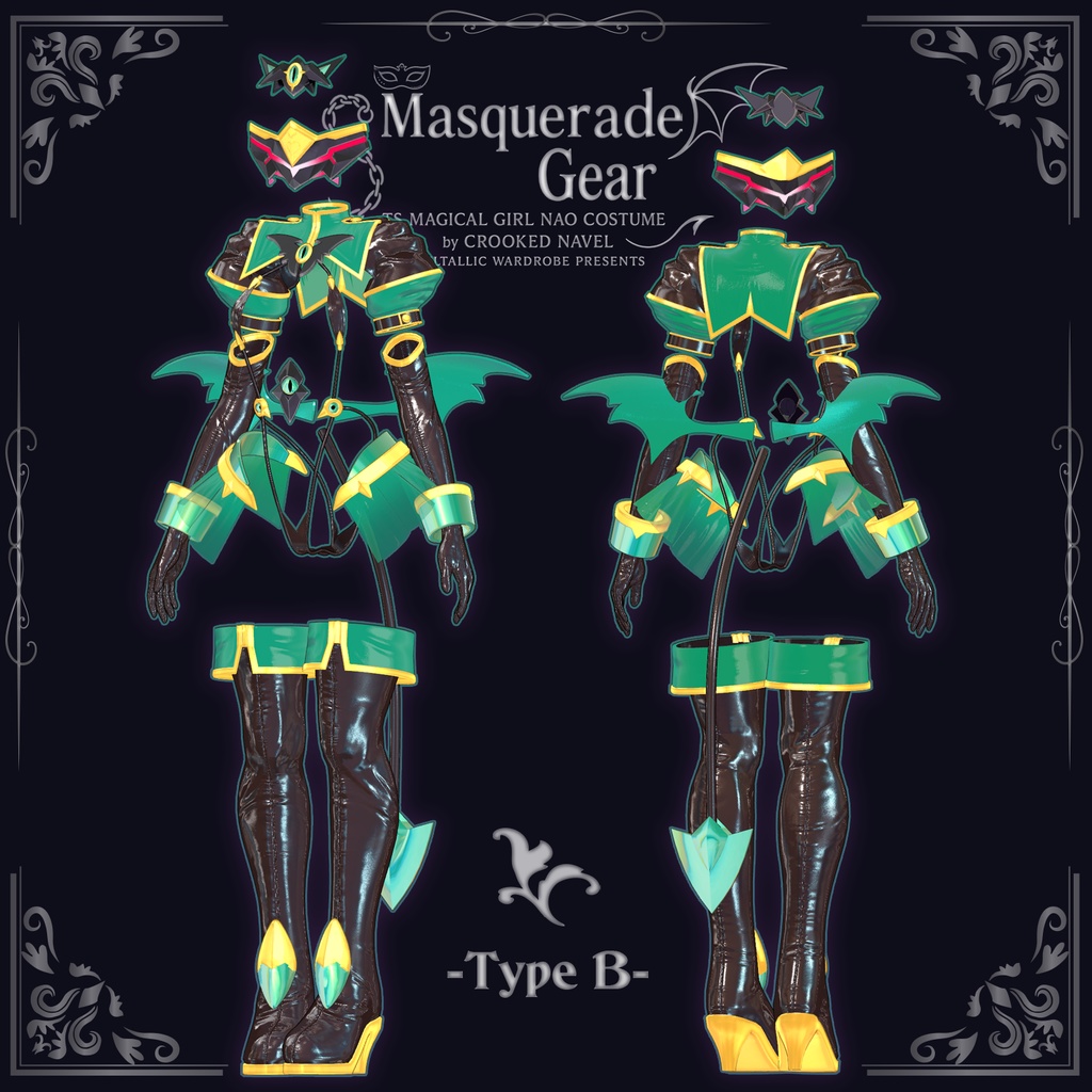 ［３Ｄモデル衣装］MELTALLIC Masquerade Gear（メルトリック マスカレード ギア） 缩略图 7