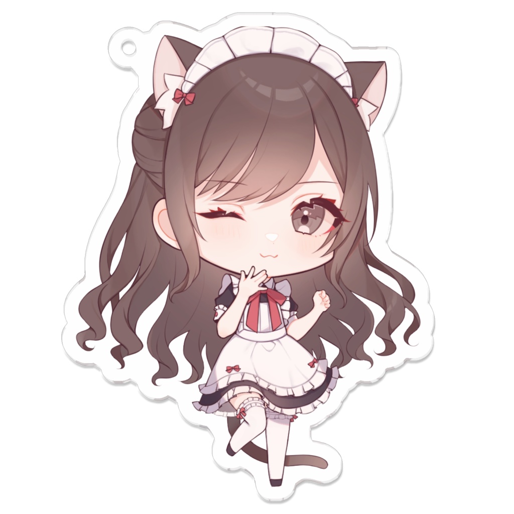 【プロセカ】メイド絵名アクリルキーホルダー【コーティング無】