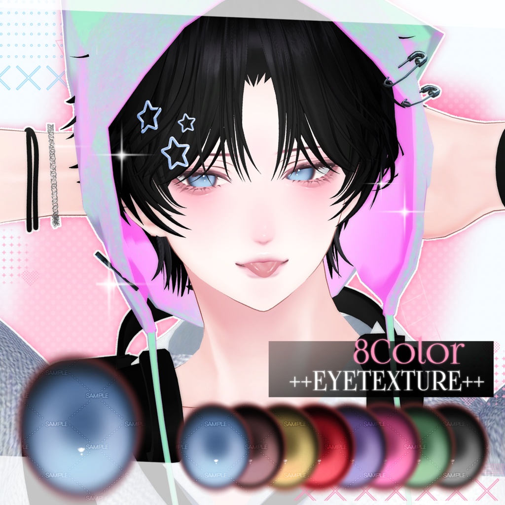 [Minase + Shinra] POPTEEN ~ Make up Texture + Eye Texture ~ - XO_XO - BOOTH
