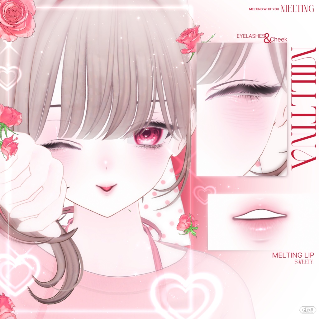 【4アバター対応】 Melting ~ Make up Texture + Eye Texture ~