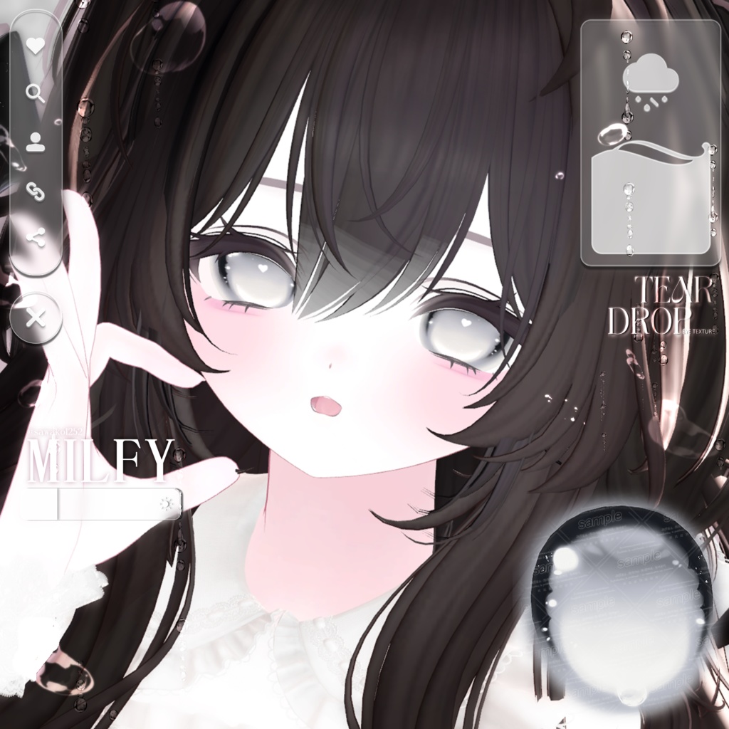 【15アバター対応】 Tear Drop ~ Eye texture ~