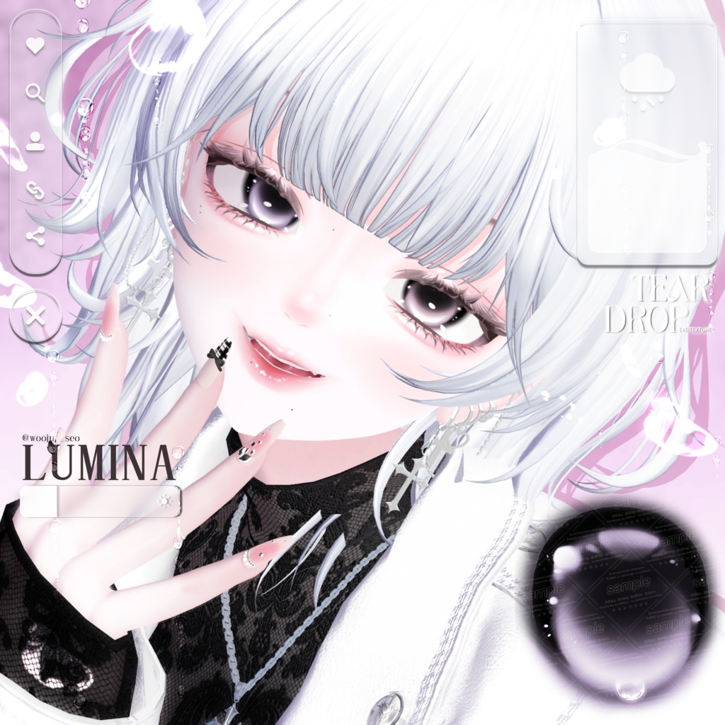 【15アバター対応】 Tear Drop ~ Eye texture ~