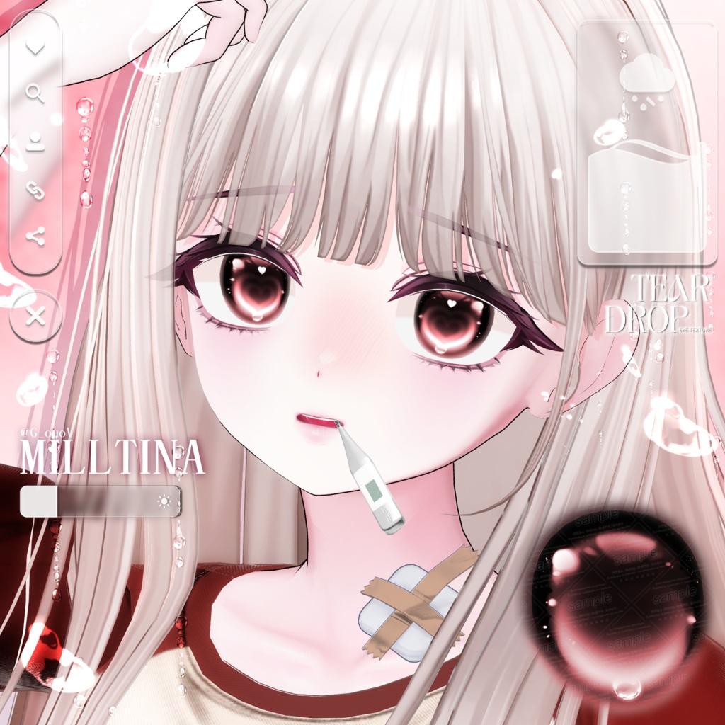 【15アバター対応】 Tear Drop ~ Eye texture ~