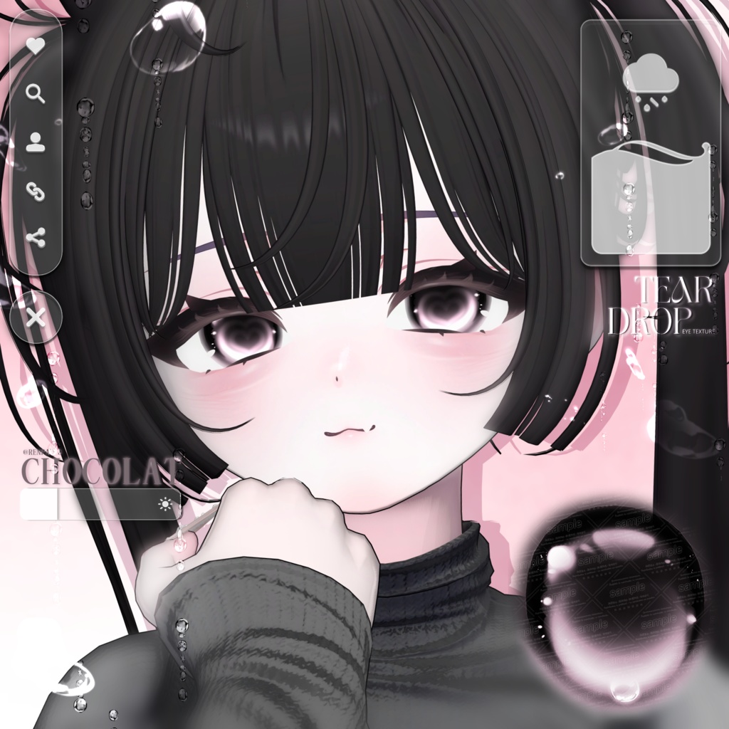 【15アバター対応】 Tear Drop ~ Eye texture ~