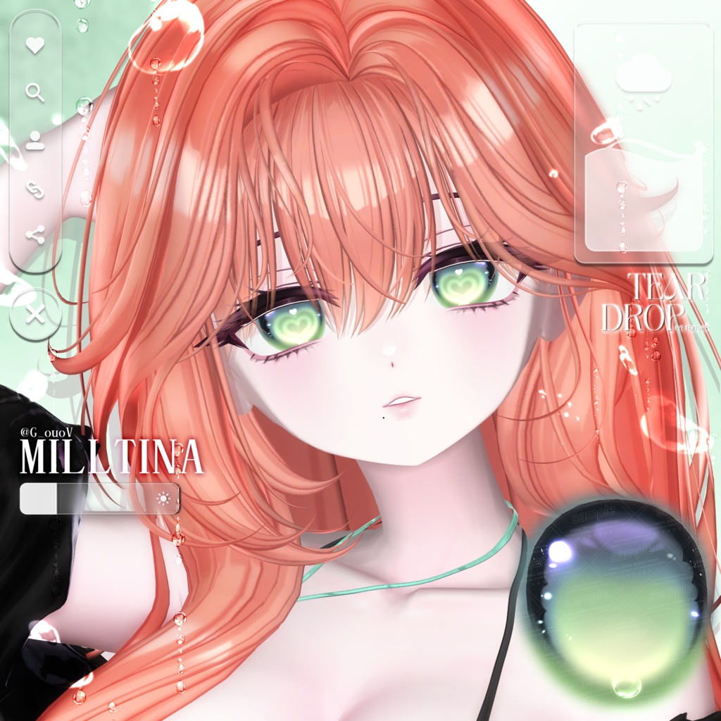 【15アバター対応】 Tear Drop ~ Eye texture ~