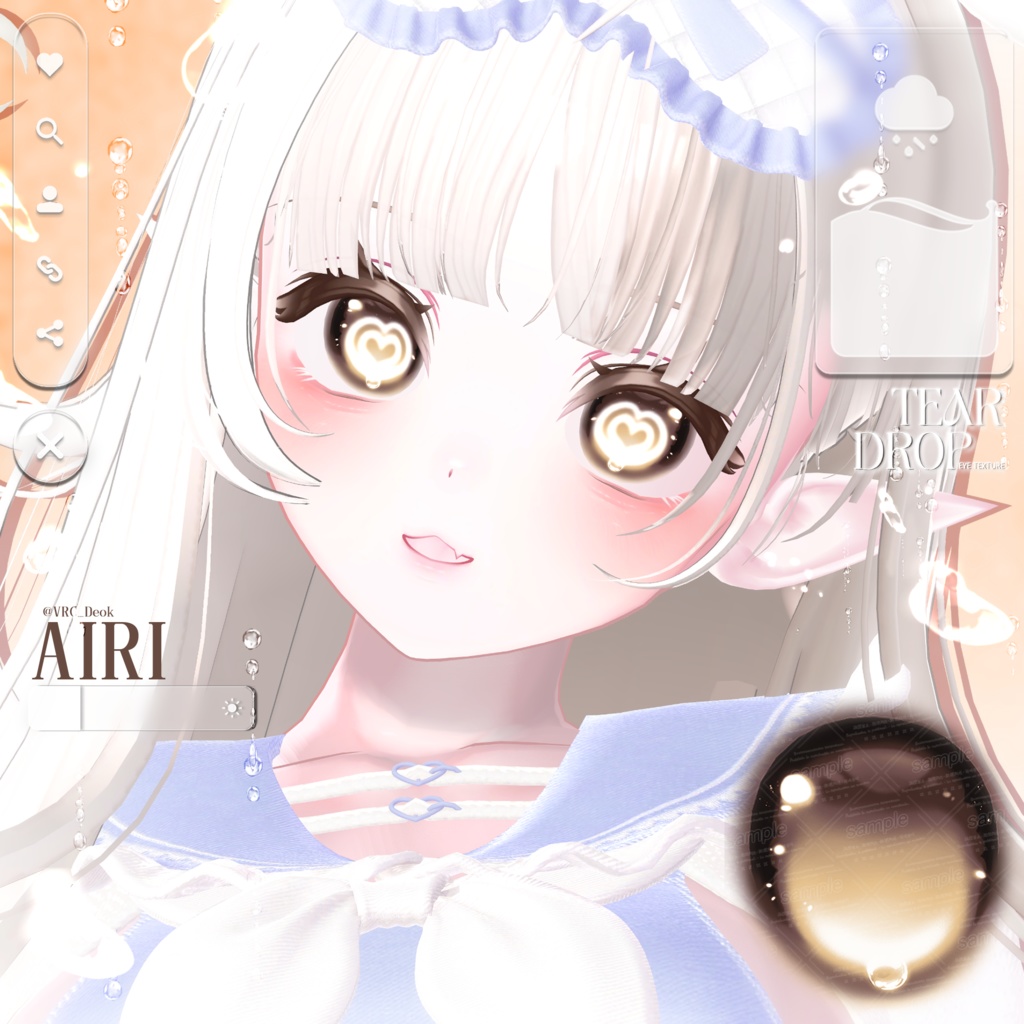 【15アバター対応】 Tear Drop ~ Eye texture ~