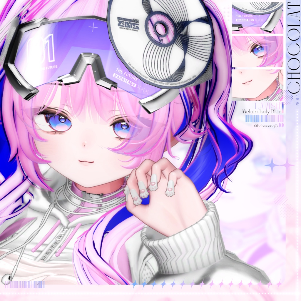 【4アバター対応】 Viola ~ Make up Texture + Eye Texture ~
