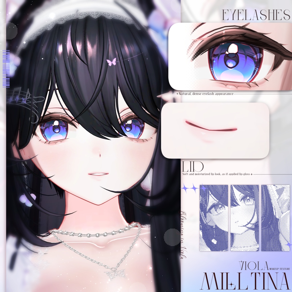 【4アバター対応】 Viola ~ Make up Texture + Eye Texture ~
