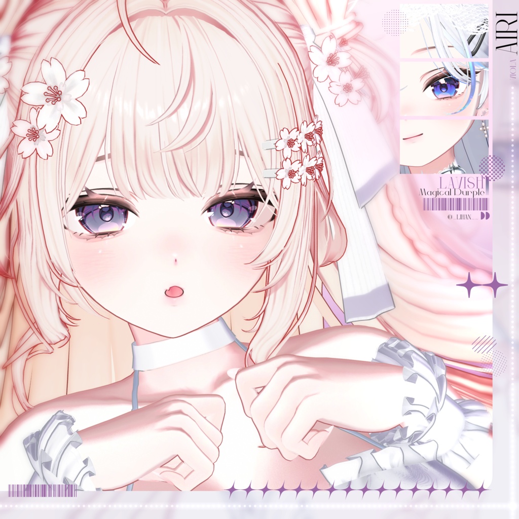 【4アバター対応】 Viola ~ Make up Texture + Eye Texture ~