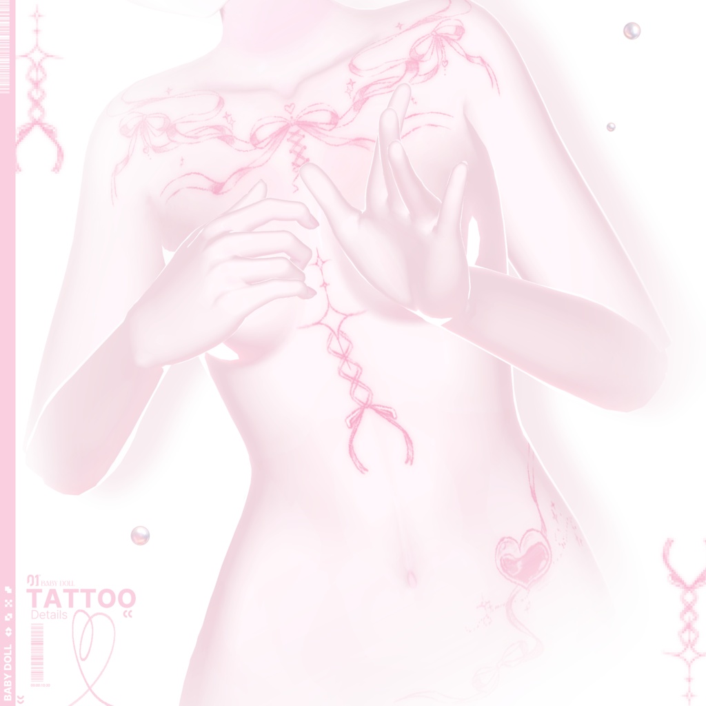 【10アバター対応】 BabyDoll ~ Tattoo Texture ~