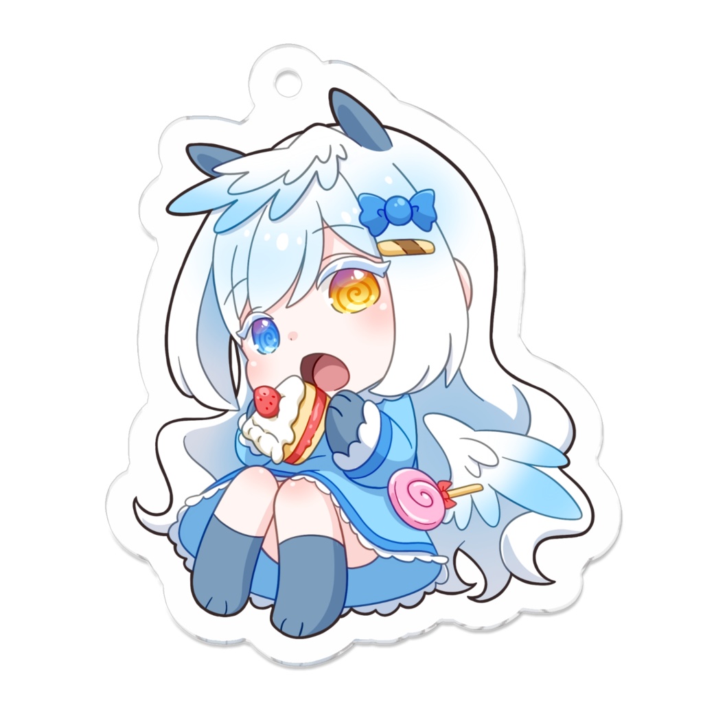 夢の世界でお菓子をバクバク♡天神々ゆきのアクリルキーホルダー