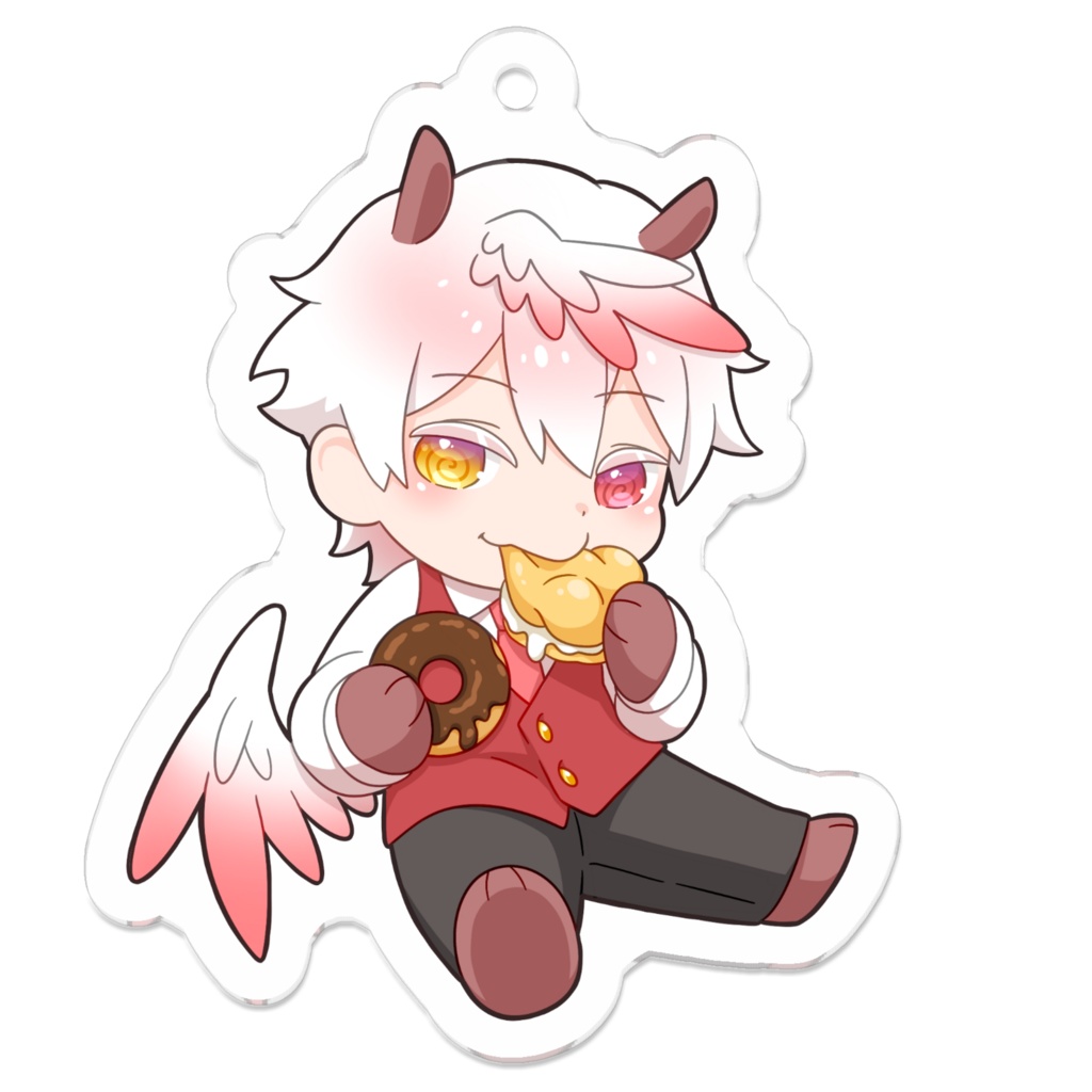 夢の世界でお菓子をバクバク♬天神々ふうまアクリルキーホルダー