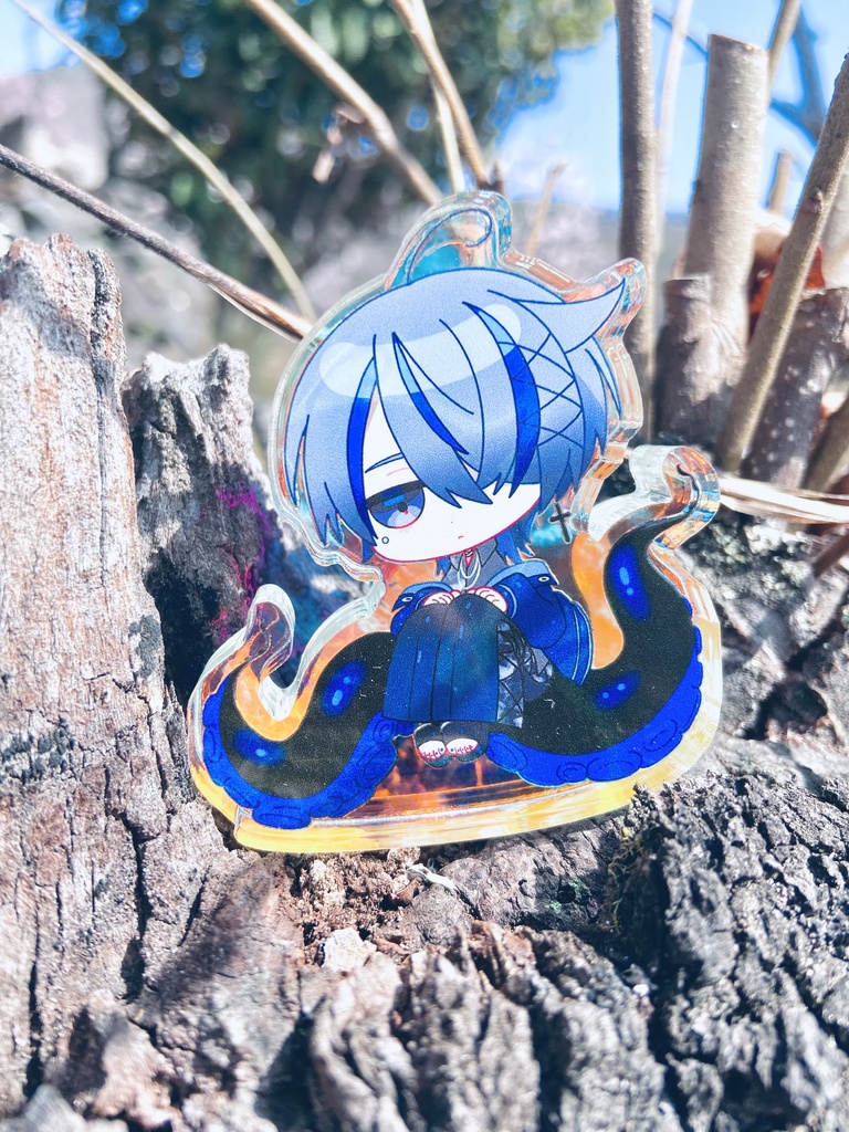 【春めく白煙】おでかけアクリルブロック