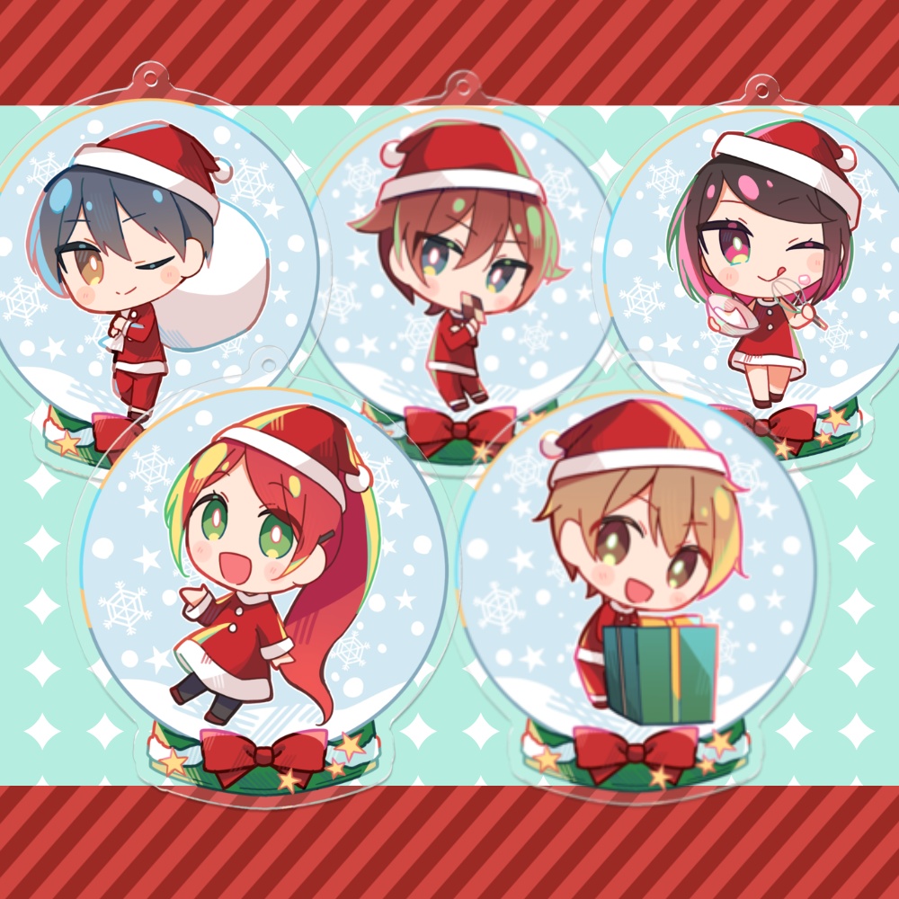 佐倉一家アクリルキーホルダー全５種／サンタVer.