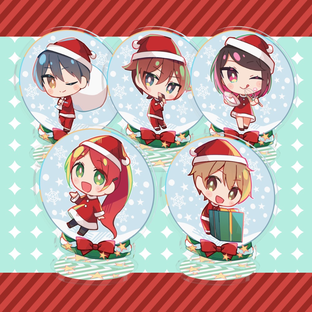 佐倉一家アクリルスタンド全5種/サンタVer.