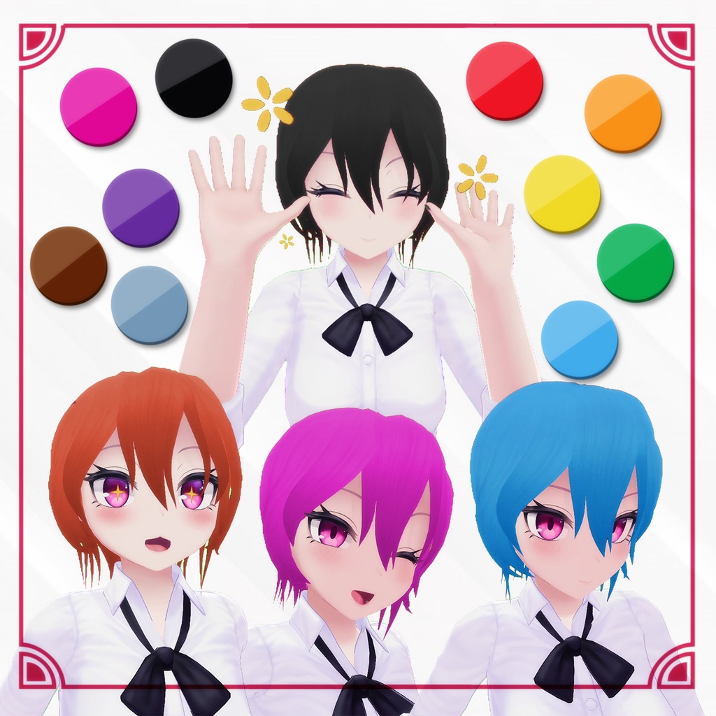 無料 NOW FREE - Short Hair 短い髪 【センティッドScented】【ウルフェリアWolferia】【イヨEYO】【狐雪Koyuki】【あまなつAmanatsu】【京狐Kyoko】