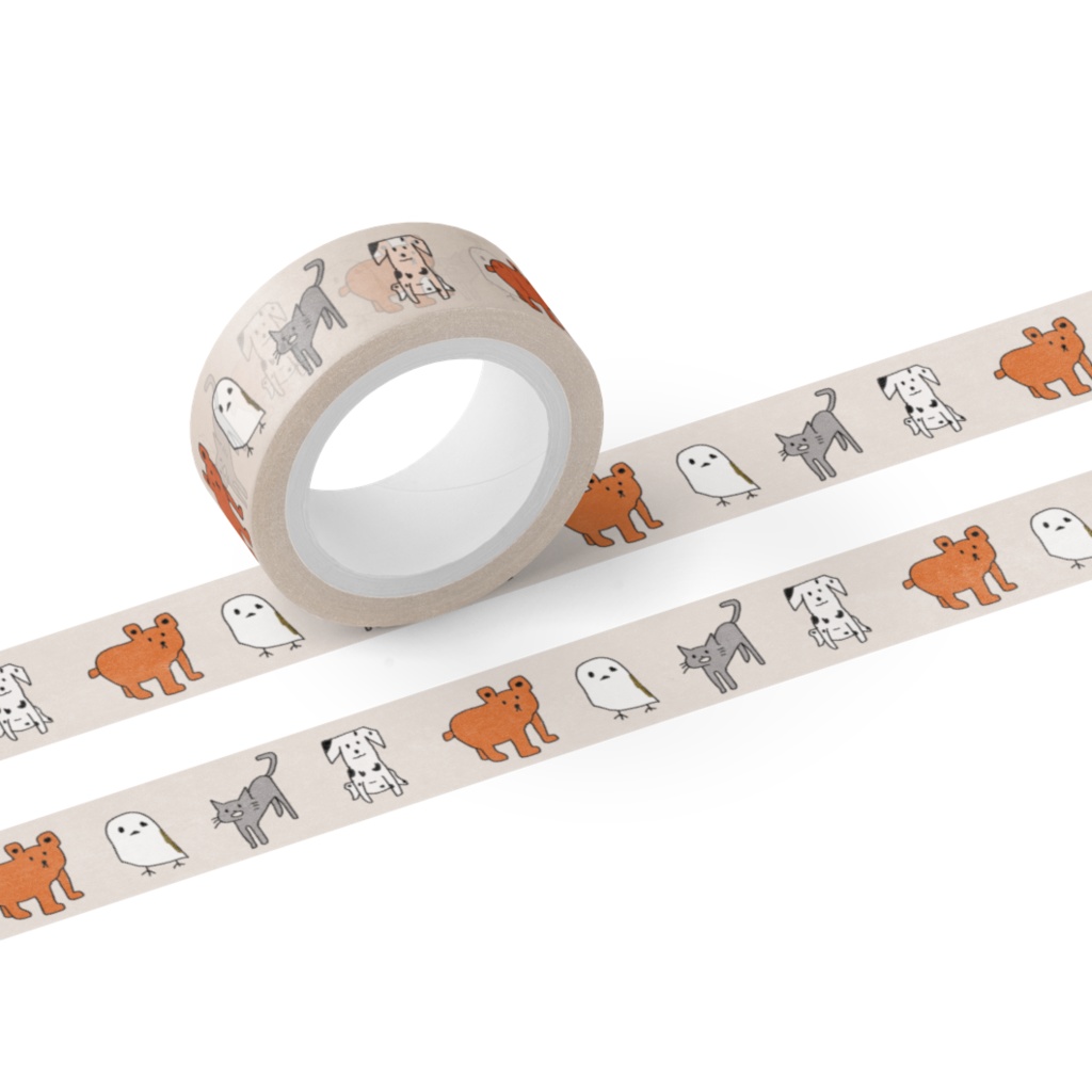 猫、犬、熊、シマエナガ