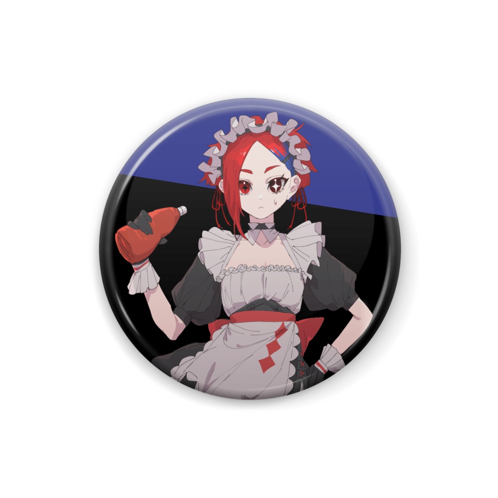メイドあみ 缶バッジ