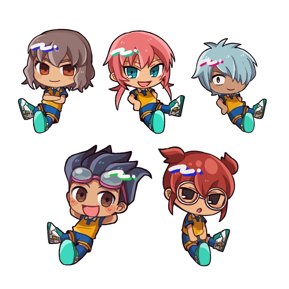 イナズマイレブン　クリアステッカー　Kセット