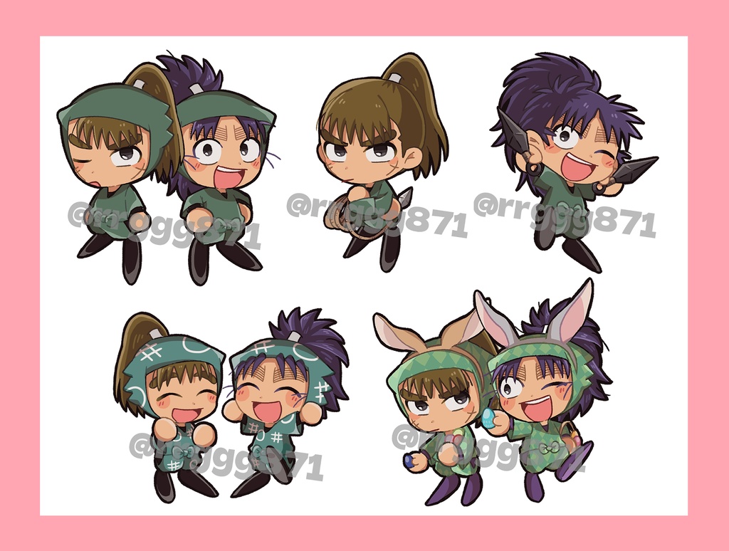 六年ろ組 ステッカーセット