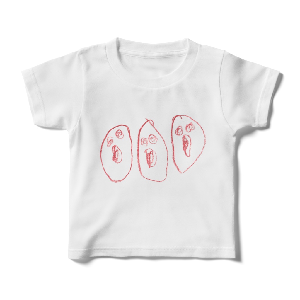 おやばか_かぞく キッズTシャツ