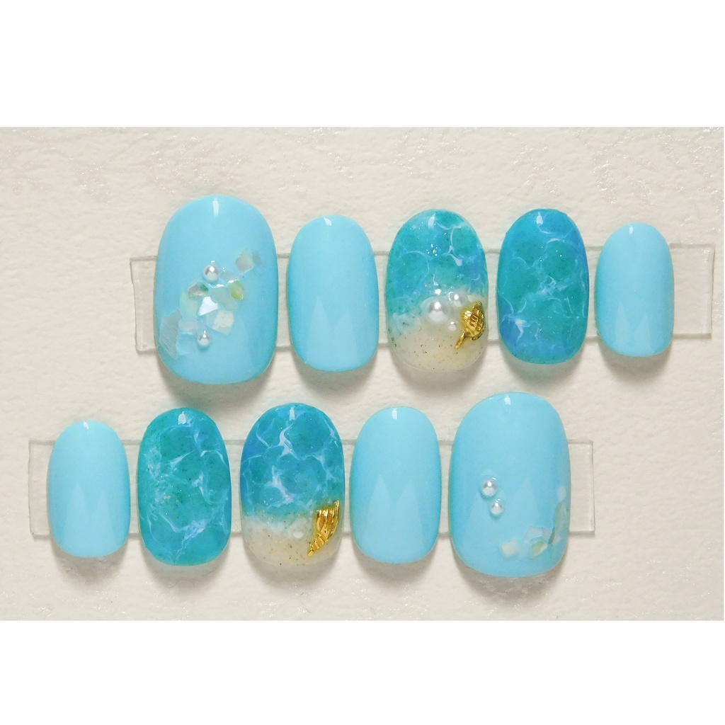 夏ネイル 海 048