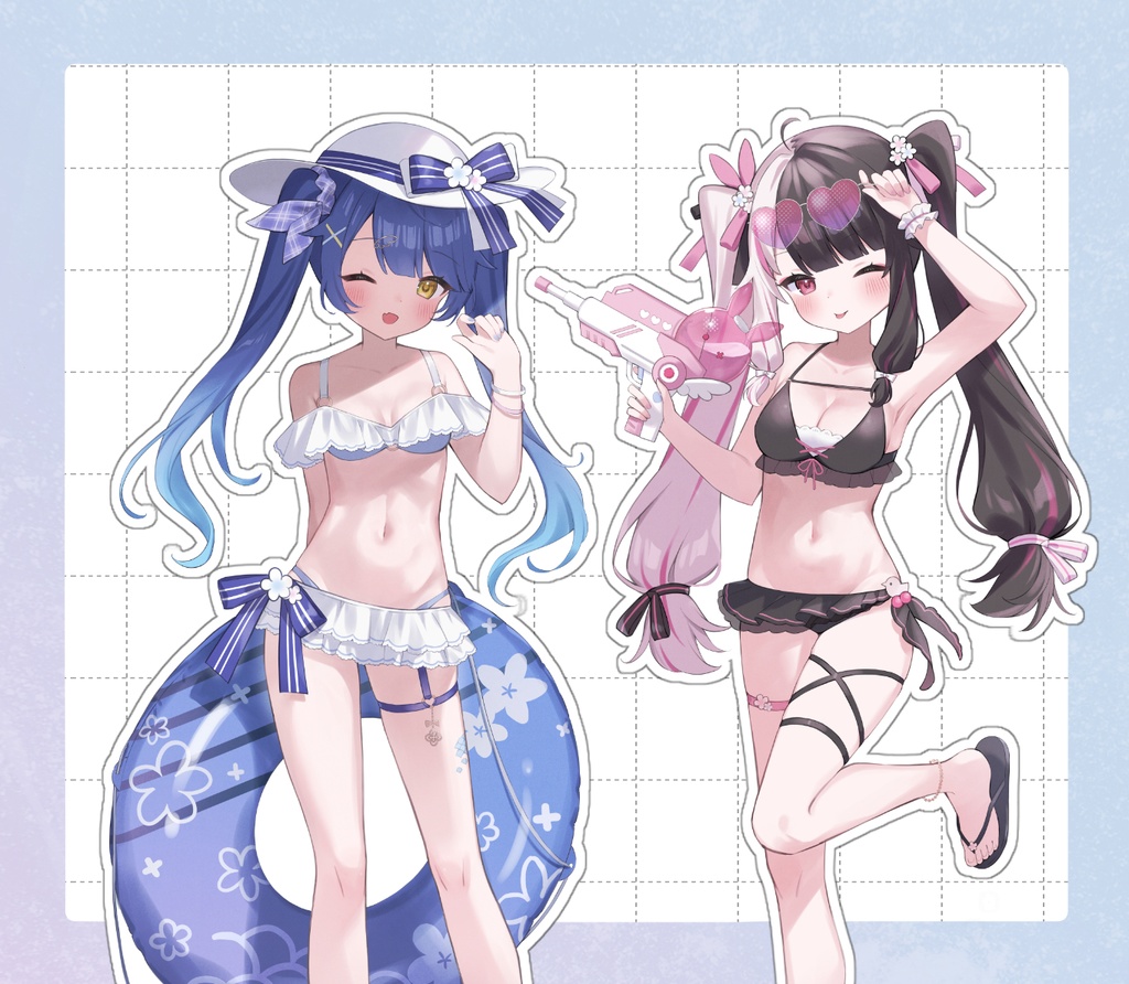 【非公式】大きめ！あまよる水着アクリルスタンド【受注生産】