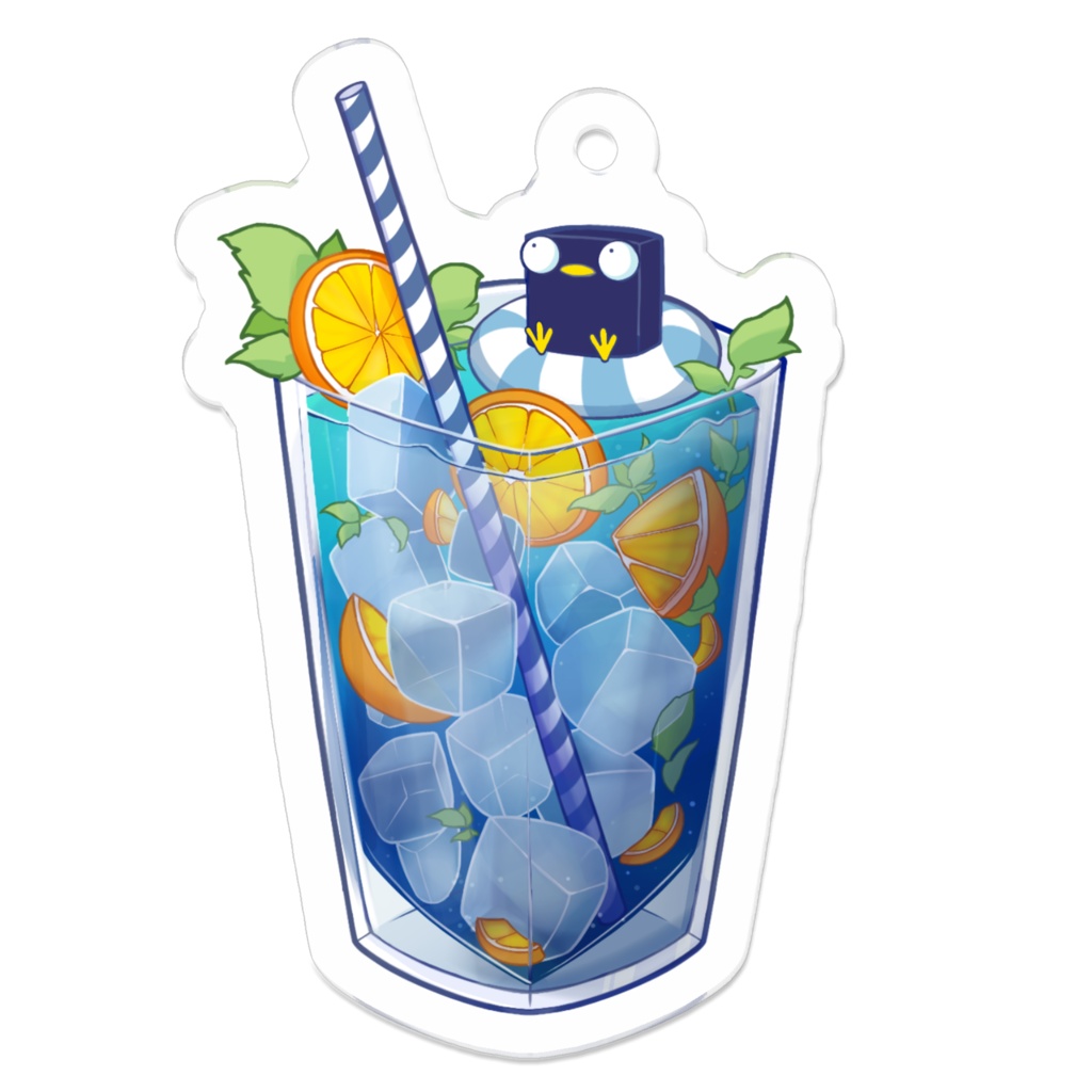 【まちゅむら祭06】ボックスペンギンドリンクアクキー