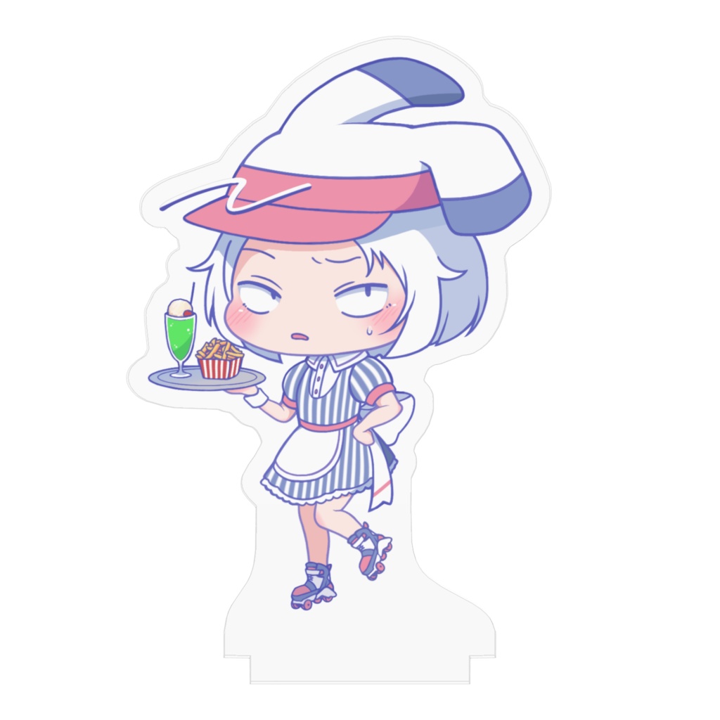 【まちゅむら祭06】ウェイトレスなうさぎさんアクリルフィギュア
