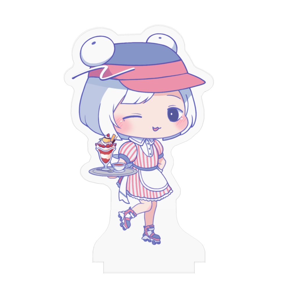 【まちゅむら祭06】ウェイトレスなペンギンちゃんアクリルフィギュア