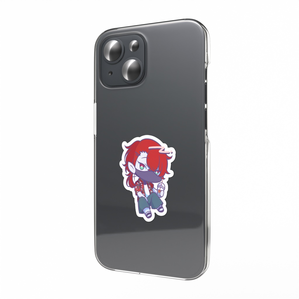 【まちゅむら祭08】夏!なうちのこステッカー(赤)