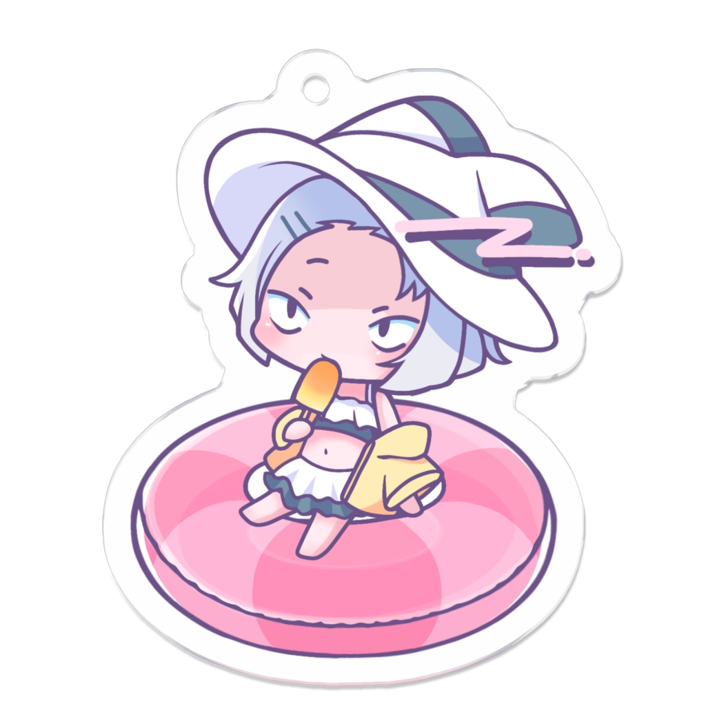 【まちゅむら祭08】夏！なうさぎさんアクキー