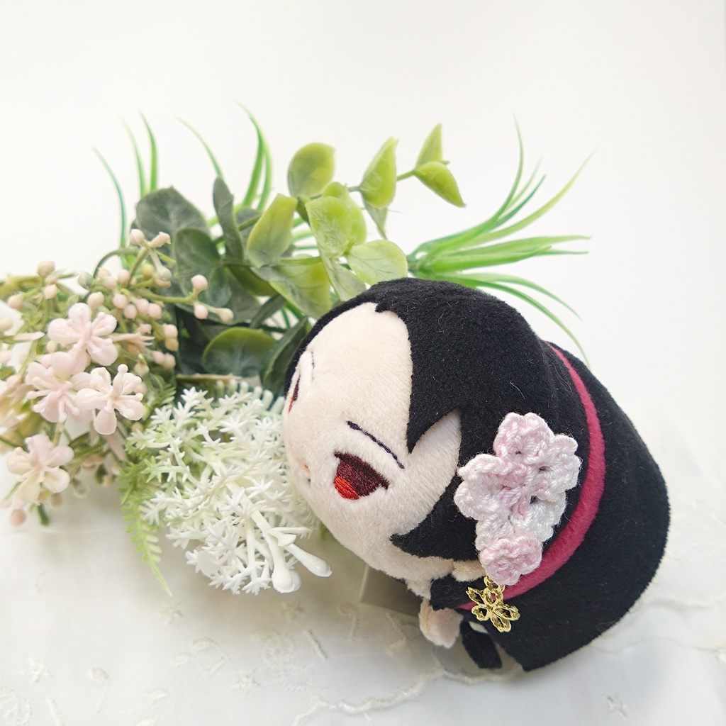【もちマス】誉桜チャームつき髪飾り