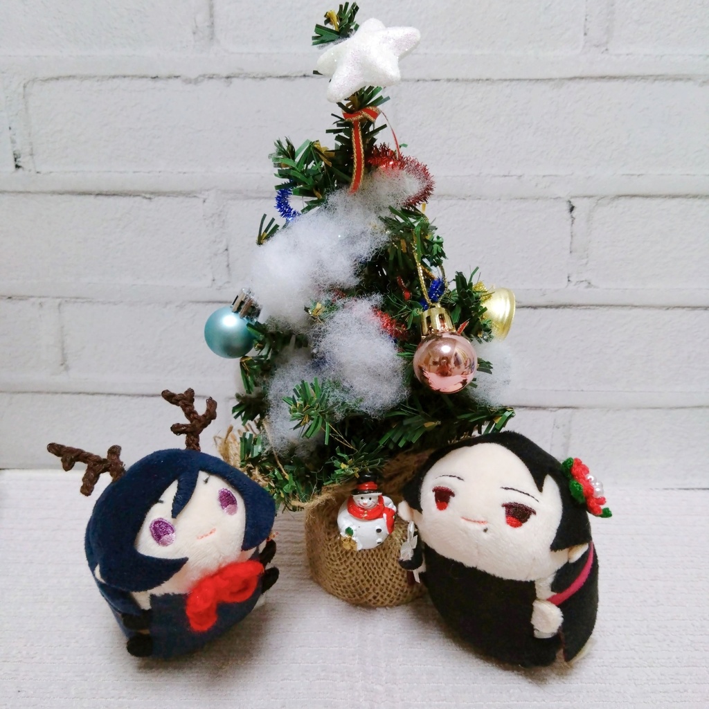 もちマスとクリスマス🎄ポインセチア