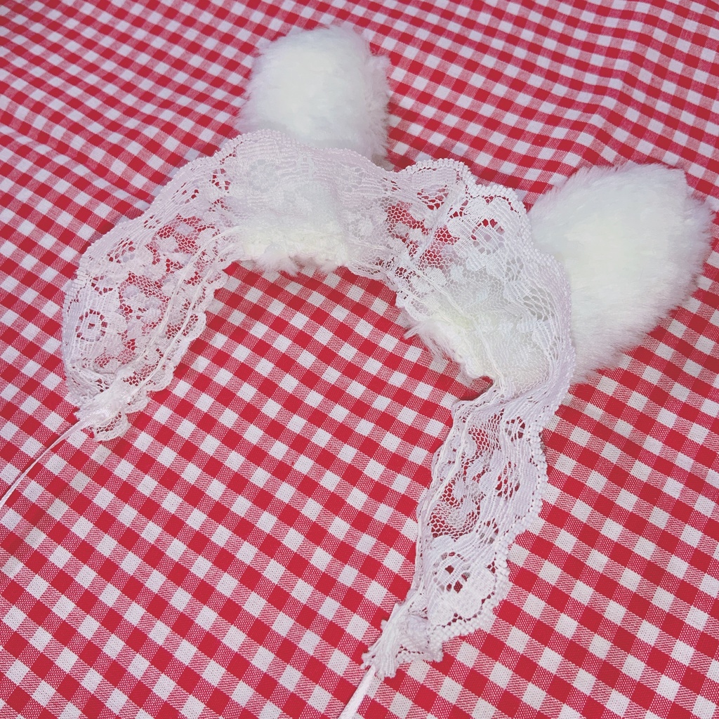 うさみみヘッドドレス(ぬいぐるみ用)