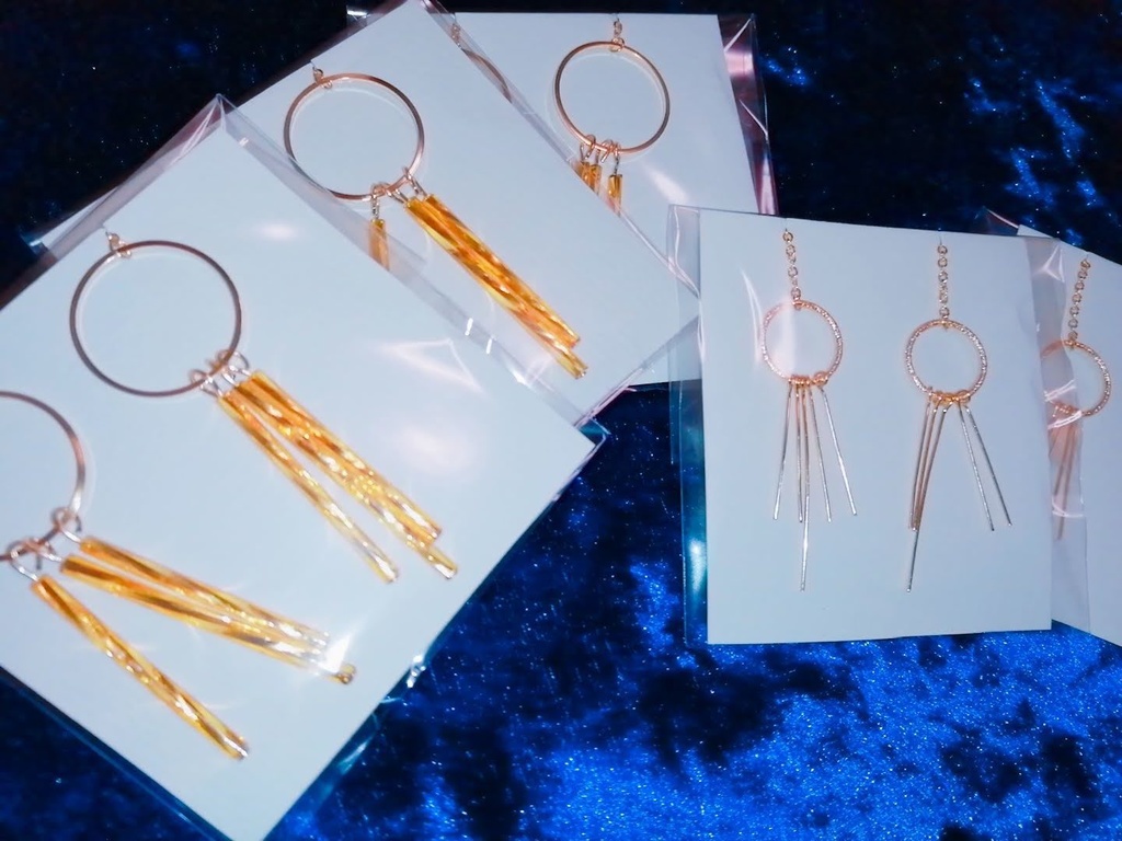 太陽鉱石イヤリング