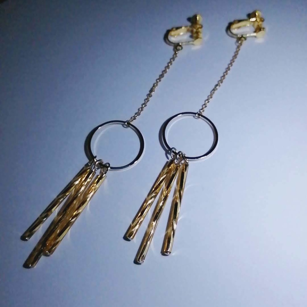 太陽鉱石イヤリング