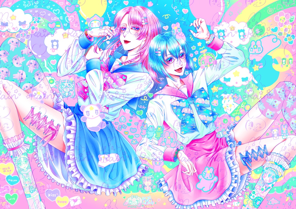 メロモモイラストデータ🍈🍑